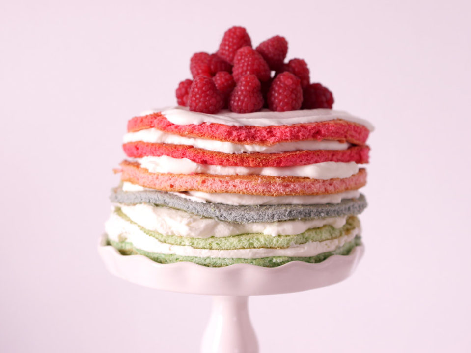rainbow-naked-cake
