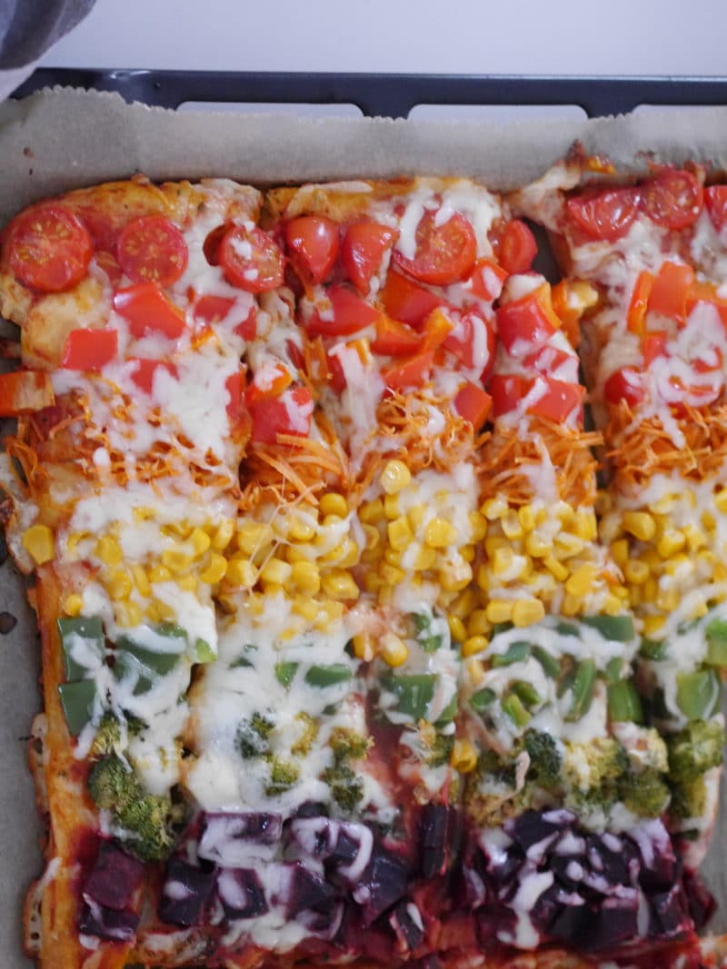 regenbogen pizza