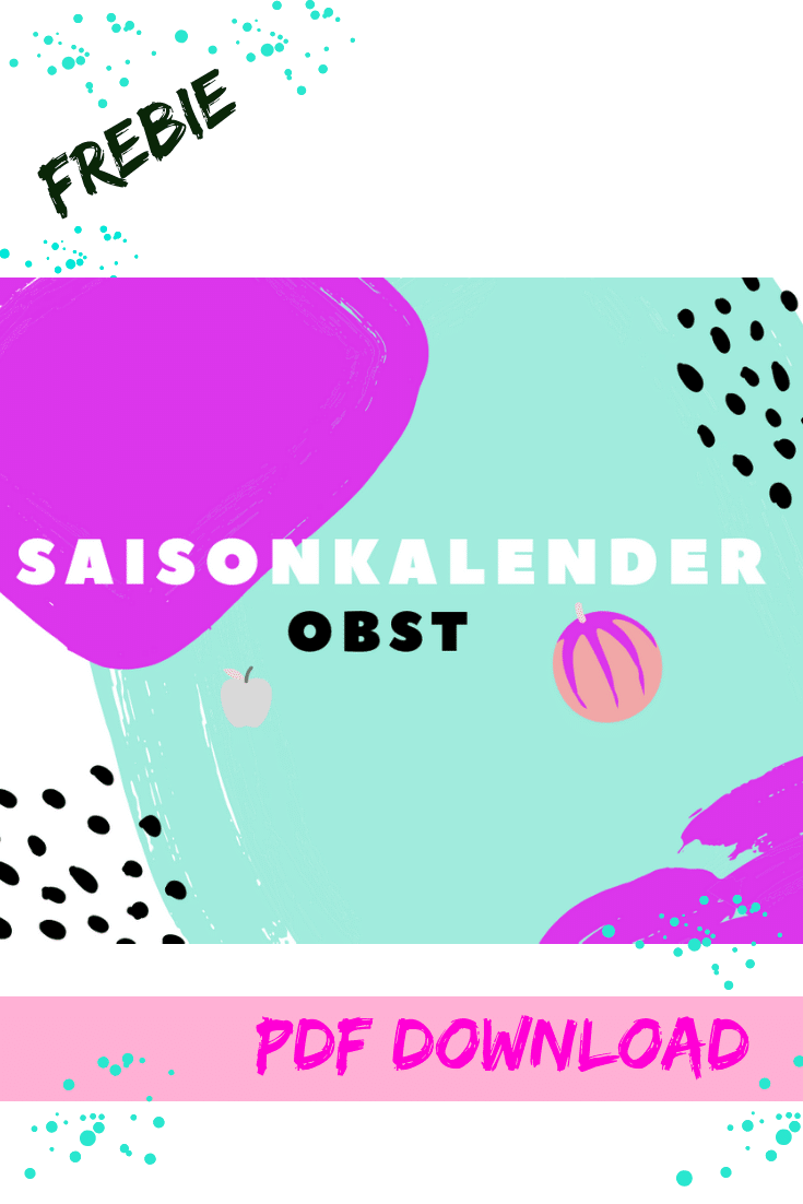 saisonkalender obst